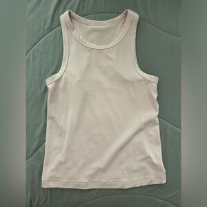 Lululemon baby pink Align waist length tank top